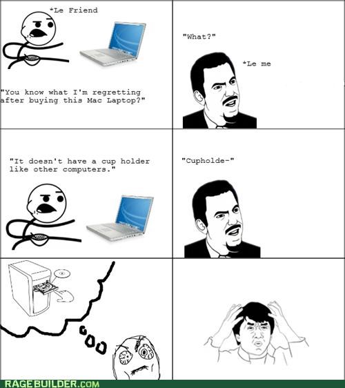It Doesn't Have A Cup Holder - Rage Comic