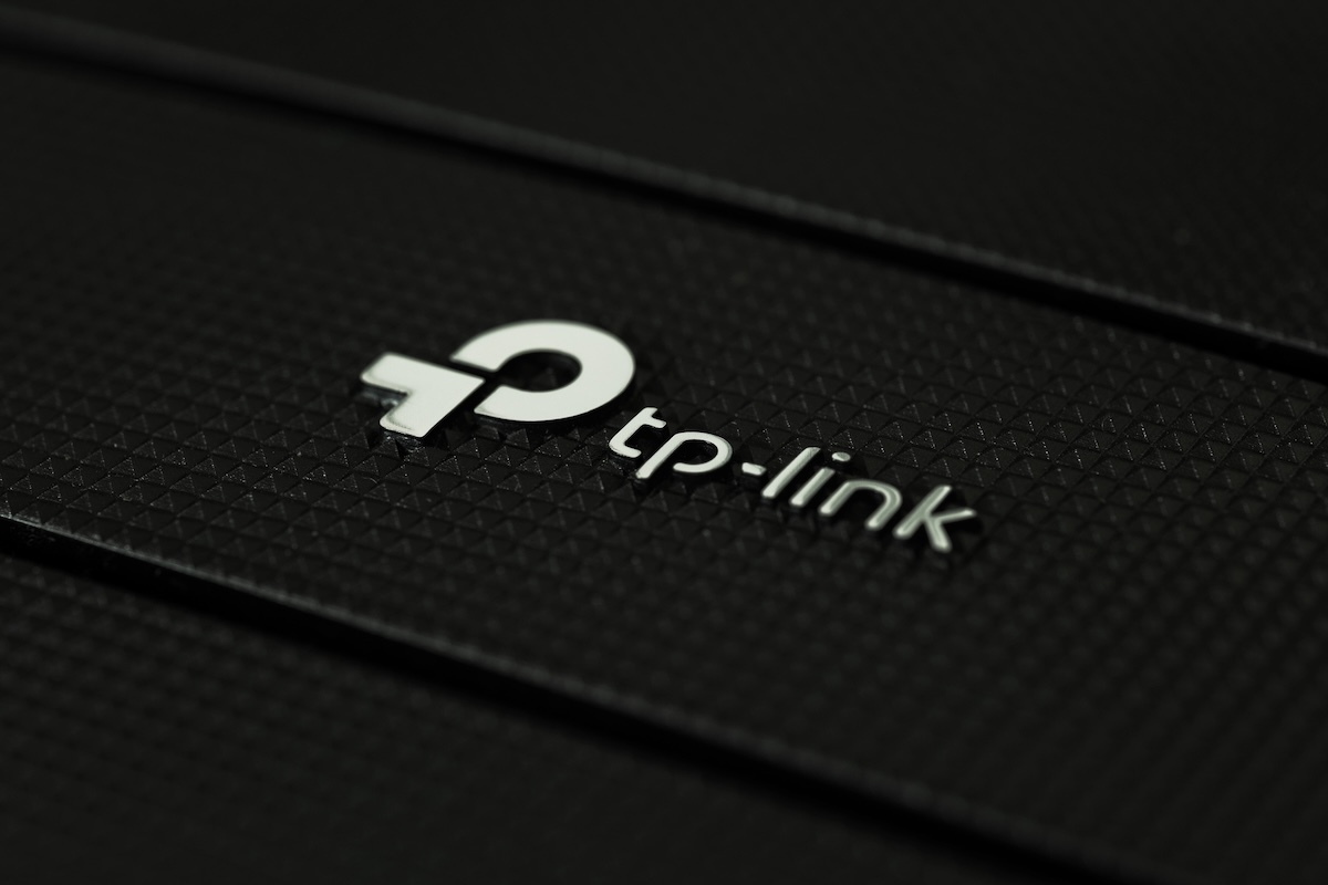 A photo of the TP-Link logo.